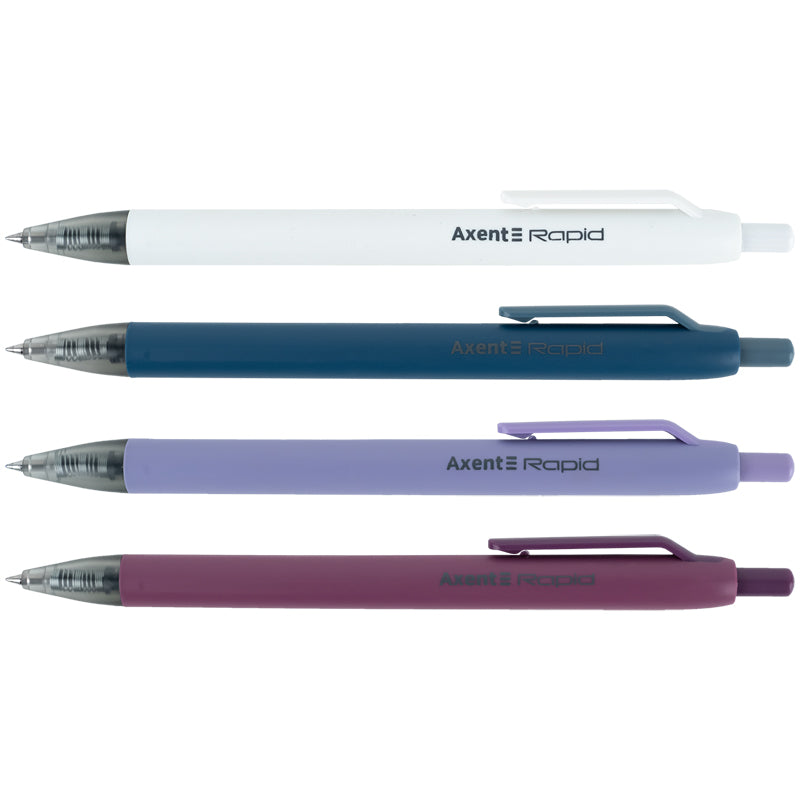 Gel pen retractable Axent Rapid AG1118-02-A, 0.5 mm, blue