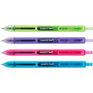 Gel pen retractable Axent Swift AG1119-02-A, 0.7mm, blue