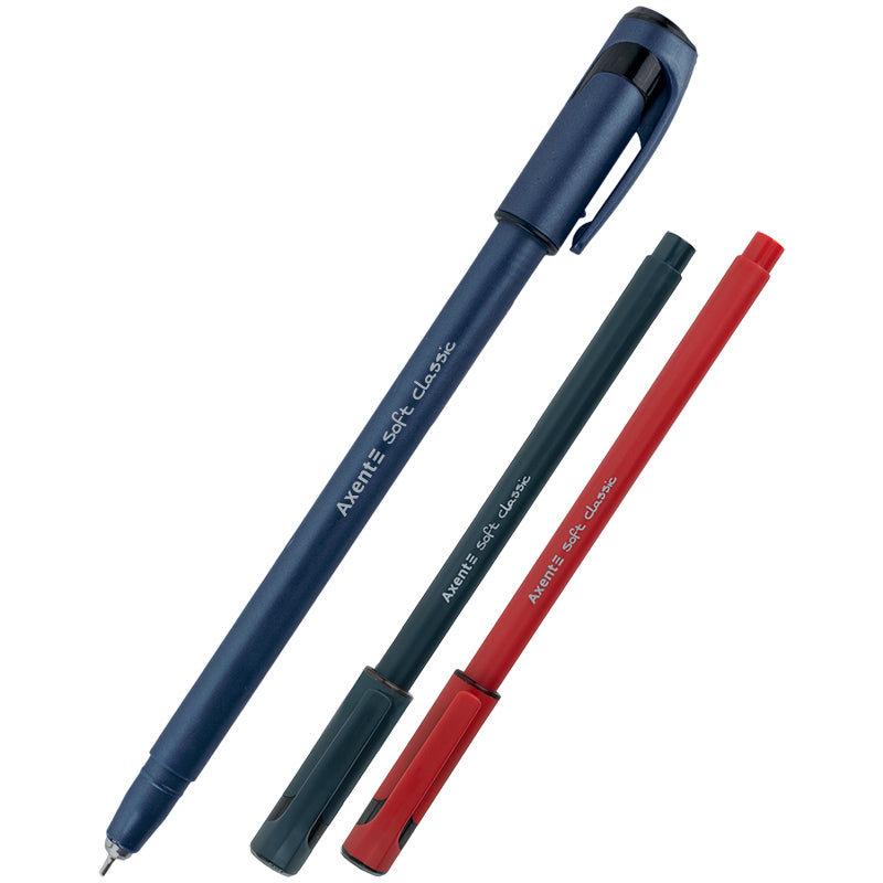 Semi-gel pen Axent Soft Classic AB1101-02-A, 0.7 mm, blue