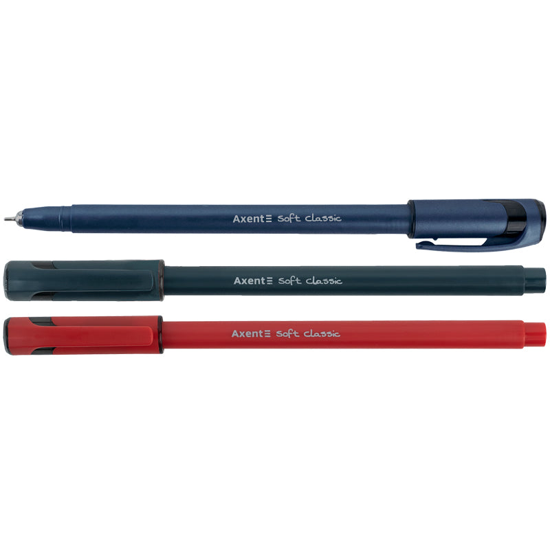 Semi-gel pen Axent Soft Classic AB1101-02-A, 0.7 mm, blue