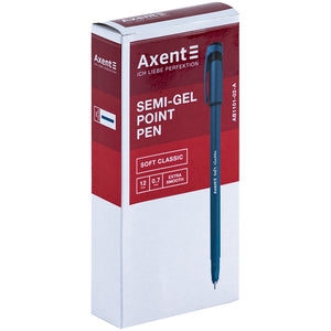 Semi-gel pen Axent Soft Classic AB1101-02-A, 0.7 mm, blue