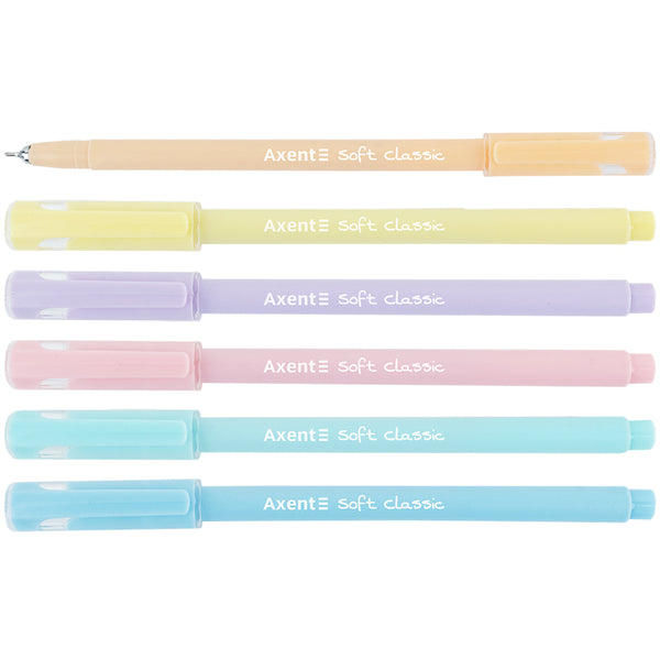Semi-gel pen Axent Soft Pastel AB1102-02-A, 0.7 mm, blue