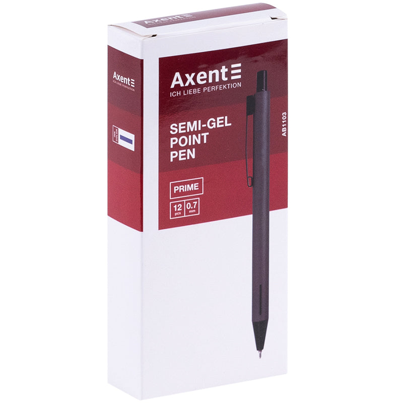 Semi-gel pen retractable Axent Prime AB1103-02-02-A, 0.7 mm, blue