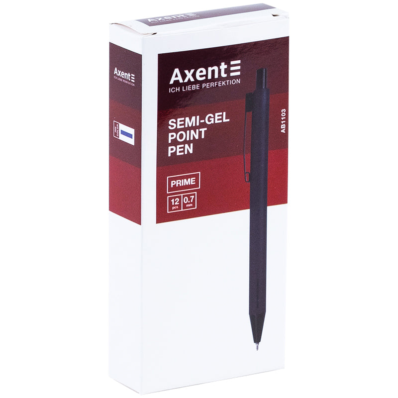 Semi-gel pen retractable Axent Prime AB1103-02-02-A, 0.7 mm, blue