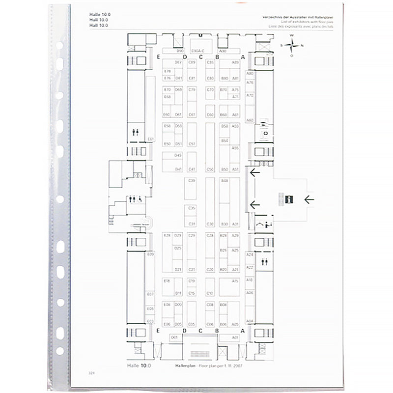 Sheet protector Delta D1007 А4+, transparent, 50 mcm, Glossy (100 pcs)