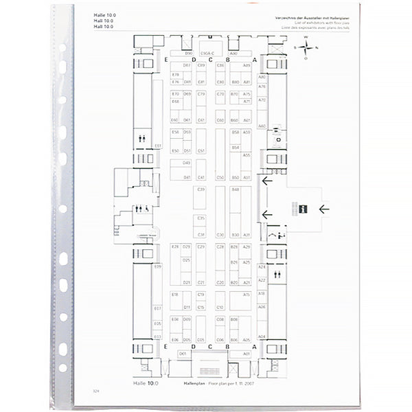 Sheet protector Delta D1007 А4+, transparent, 50 mcm, Glossy (100 pcs)