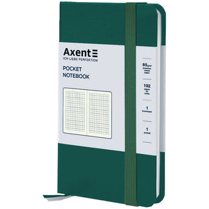 Notebook Axent Partner 8301-61-A, 95x140 mm, 96 sheets, squared, forest
