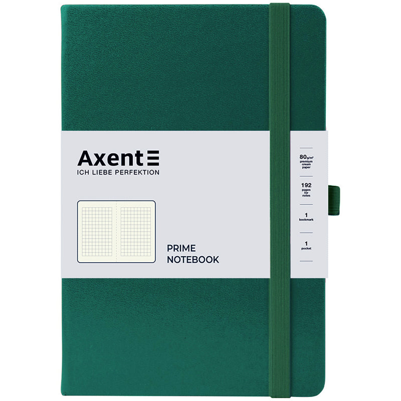 Notebook Axent Partner Prime 8305-61-A, 145x210 mm, 96 sheets, squared, forest
