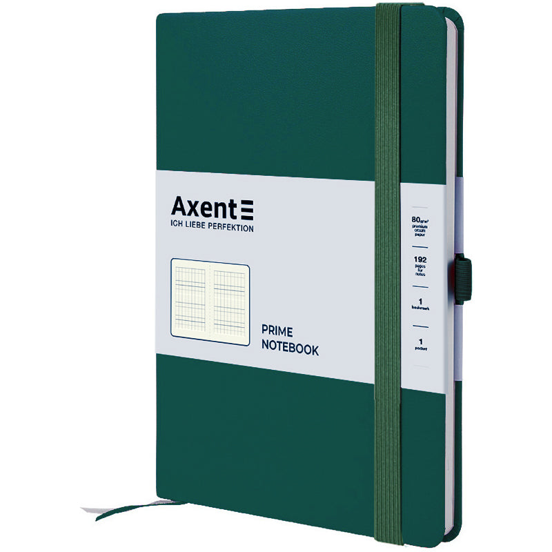Notebook Axent Partner Prime 8305-61-A, 145x210 mm, 96 sheets, squared, forest