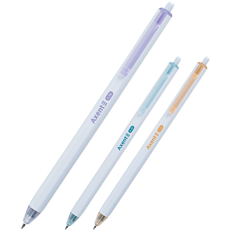 Gel pen retractable Axent Fineline AG1121-02-A, 0.38 mm, blue