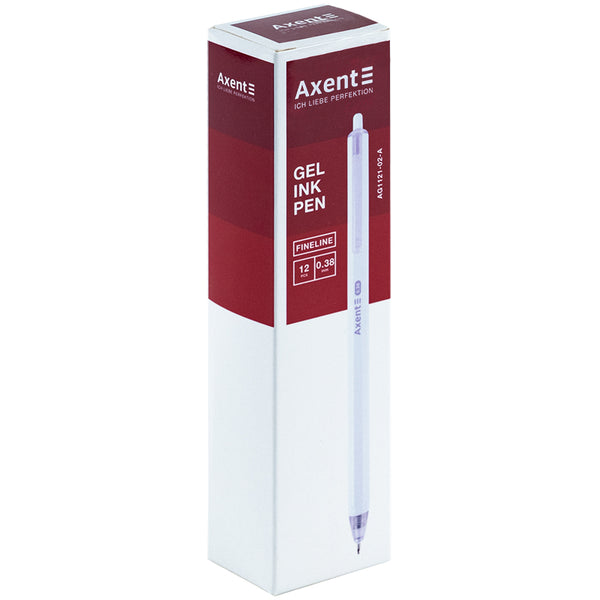 Gel pen retractable Axent Fineline AG1121-02-A, 0.38 mm, blue