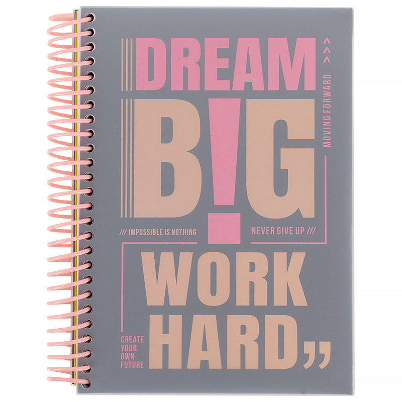 Notebook with dividers Axent 8405-10-A, А5, 120 sheets, squared, grey