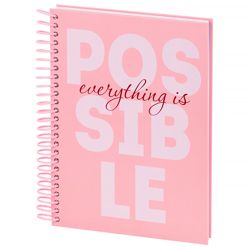 Spiral notebook Axent Possible 8464-1-A, А5, 120 sheets, squared, hard cover