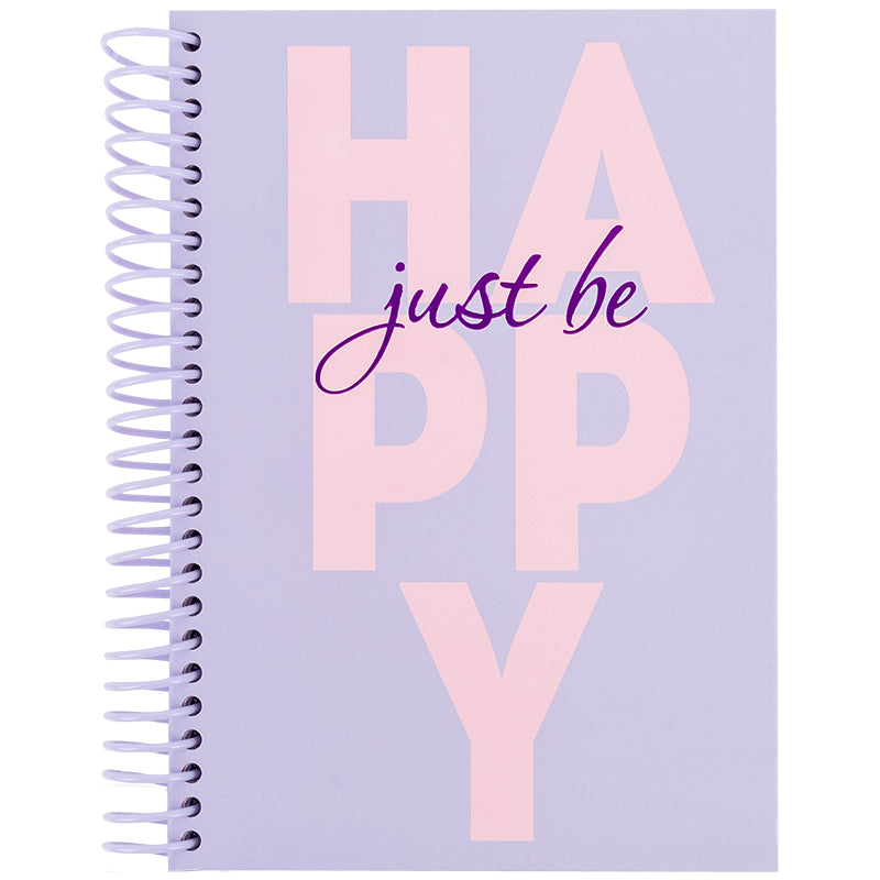 Spiral notebook Axent Happy 8464-2-A, А5, 120 sheets, squared, hard cover