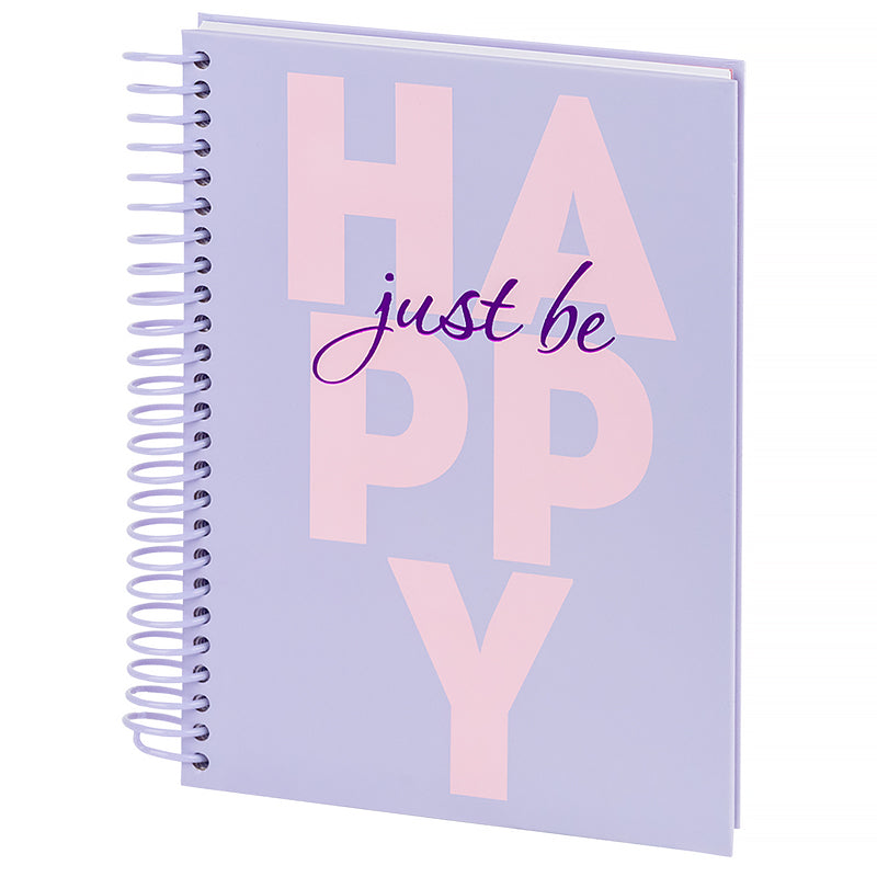 Spiral notebook Axent Happy 8464-2-A, А5, 120 sheets, squared, hard cover