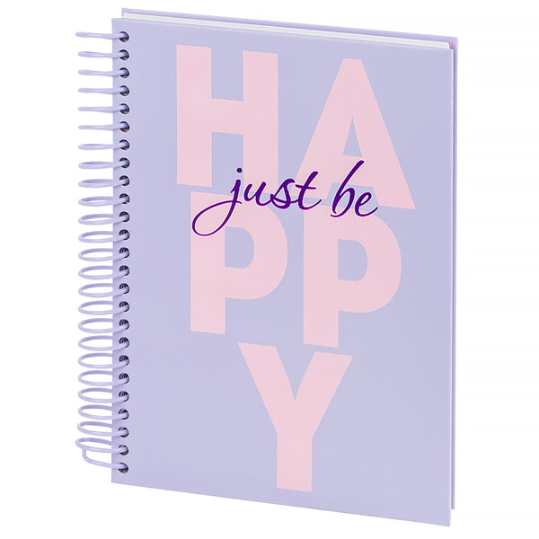 Spiral notebook Axent Happy 8464-2-A, А5, 120 sheets, squared, hard cover