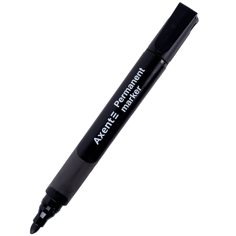 Marker Axent Permanent Comfort Grip 2542-01-A, 2 mm, round, black