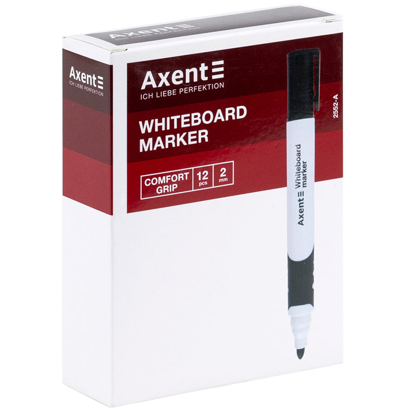 Marker Axent Whiteboard Comfort Grip 2552-02-A, 2 mm, round, blue