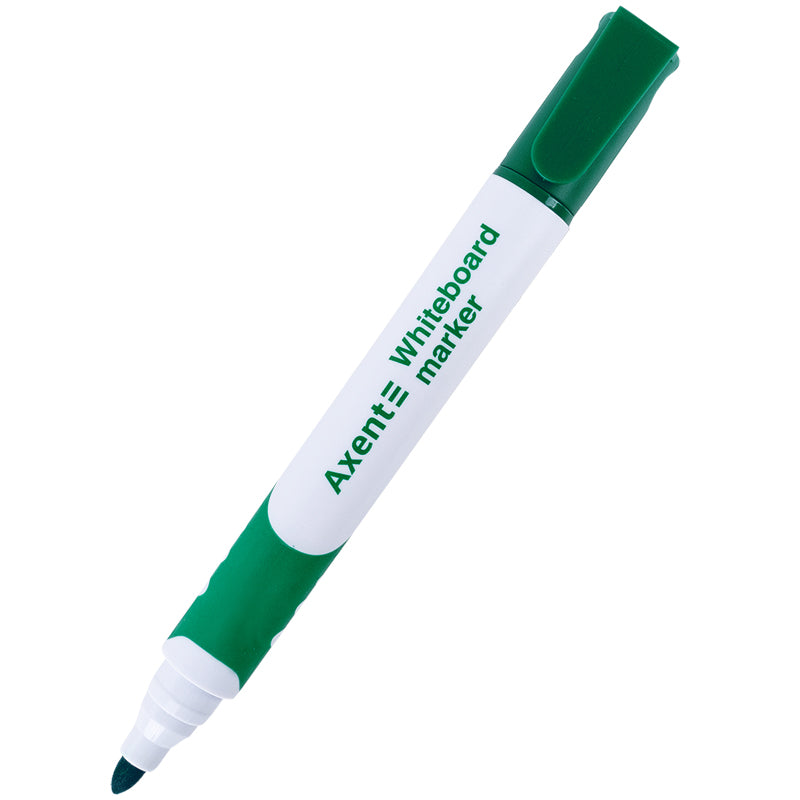 Marker Axent Whiteboard Comfort Grip 2552-04-A, 2 mm, round, green