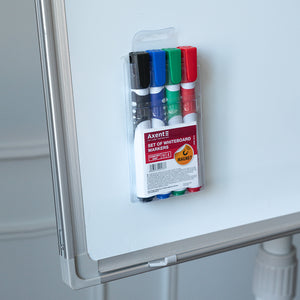 Marker Axent Whiteboard Comfort Grip 2552-40-A, 2 mm, okrągły, 4 kolory w zestawie