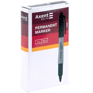 Marker Axent Permanent D2606-01, 1 mm, round, black