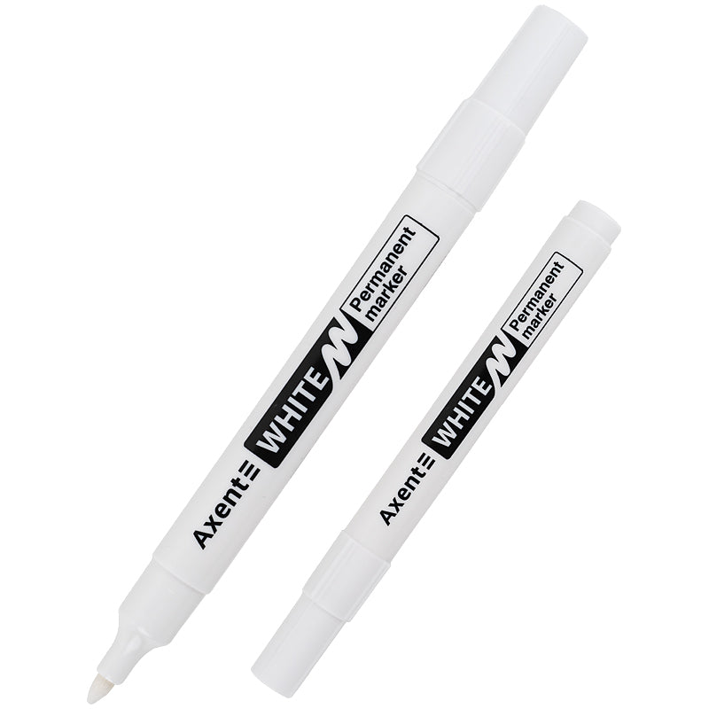 Marker Axent Permanent White 2545-A, 2 mm, round, white