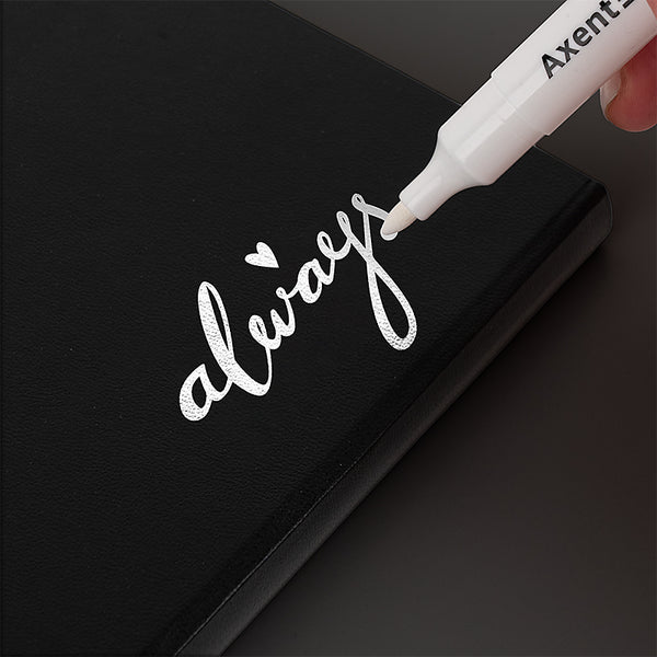 Marker Axent Permanent White 2545-A, 2 mm, round, white