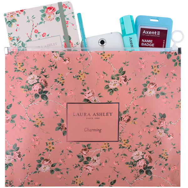 Teczka na suwak zip-lock Axent Laura Ashley, Charming 1497-30-A, А4+