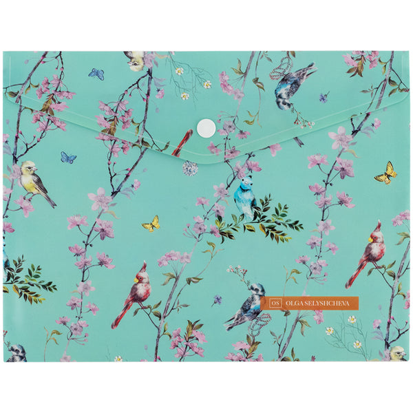 Folder with button Axent Olga Selyshcheva, Spring 1496-33-A, А5+