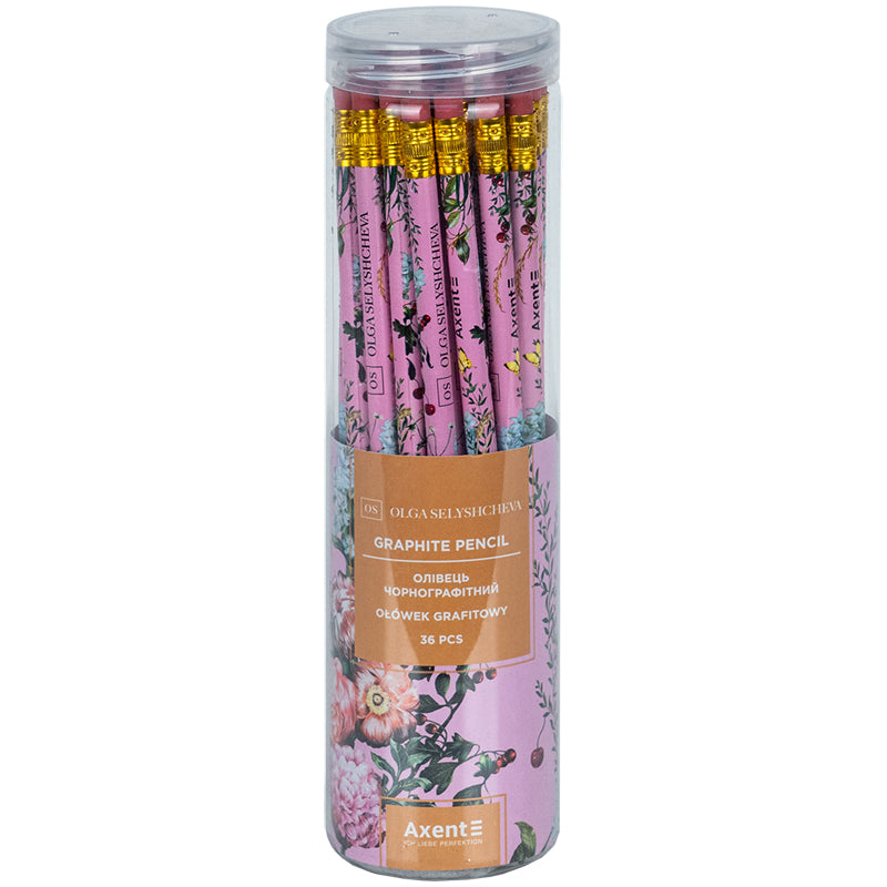 Graphite pencil Axent Olga Selyshcheva, Summer 9009-24-А, HB, 2.2 mm
