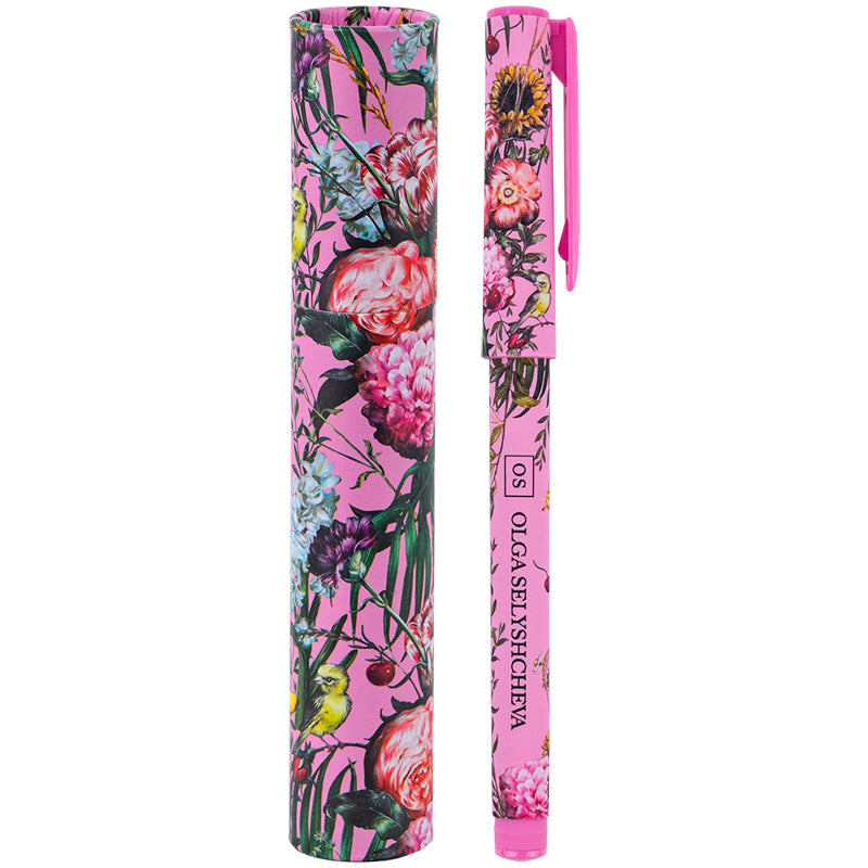 Ballpoint pen Axent Olga Selyshcheva, Summer AB1098-04-02-A, 0.7 mm, blue