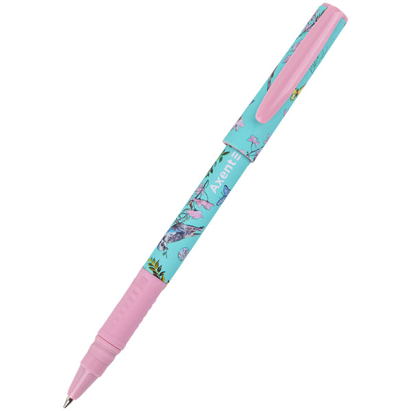 Ballpoint pen Axent Olga Selyshcheva, Spring AB1098-06-02-A, 0.7 mm, blue