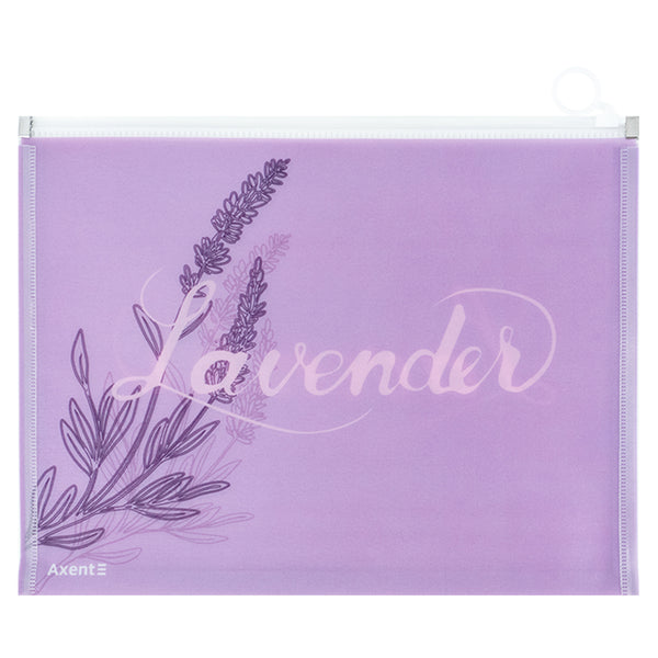Teczka na suwak zip-lock Axent 1497-36-A Lavender-1, А4+ 