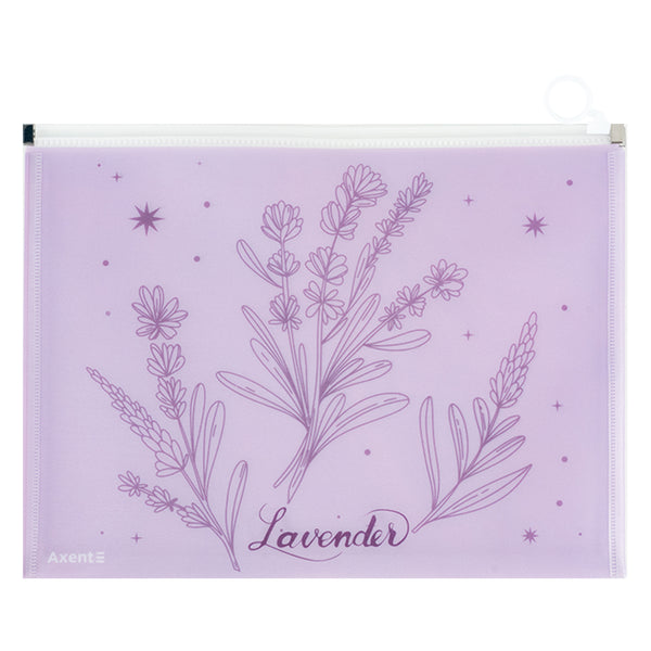 Teczka na suwak zip-lock Axent 1497-37-A Lavender-2, А4+