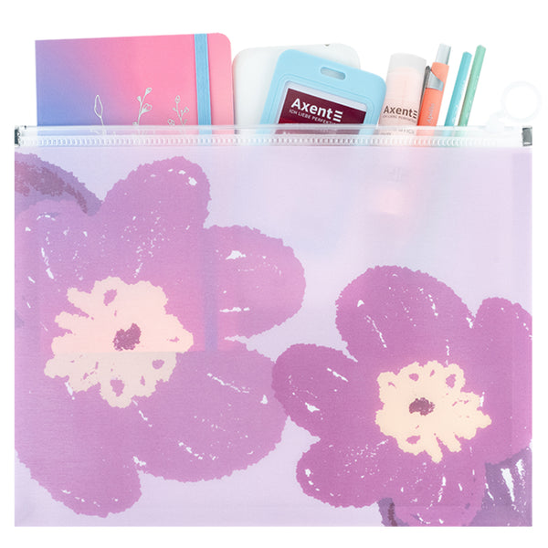 Teczka na suwak zip-lock Axent 1497-39-A Lavender-4, А4+ 