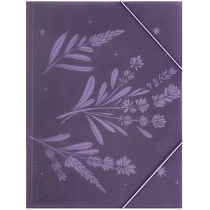 Folder with elastic bands Axent Lavender-1 1509-36-A, А4+