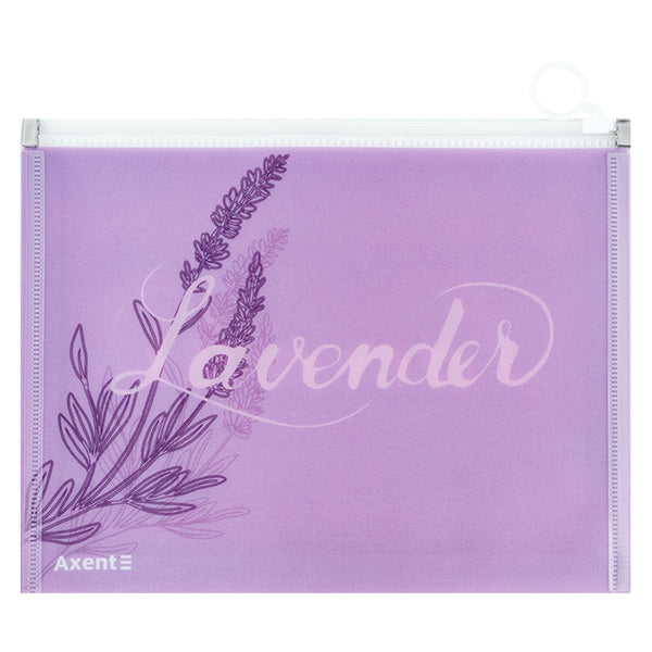 Teczka na suwak zip-lock Axent 1498-36-A Lavender-1, А5+ 