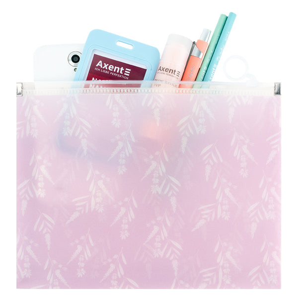 Teczka na suwak zip-lock Axent 1498-38-A Lavender-3, А5+ 