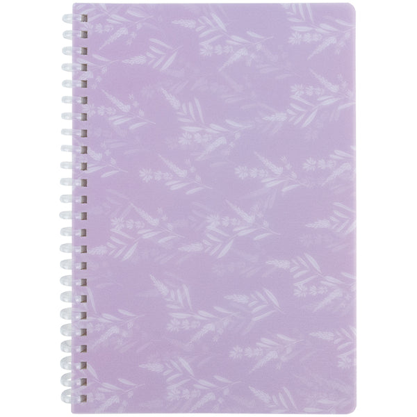 Spiral notebook Axent Lavender 1 8033-1-A, А5, 80 sheets, squared, plastic cover