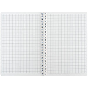 Spiral notebook Axent Lavender 1 8033-1-A, А5, 80 sheets, squared, plastic cover