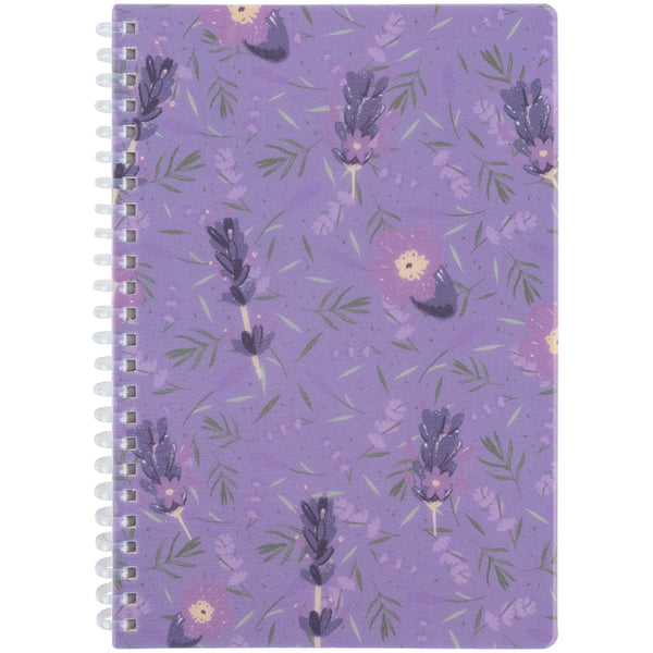 Spiral notebook Axent Lavender 2 8033-2-A, А5, 80 sheets, squared, plastic cover