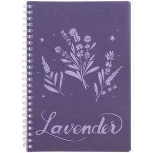 Spiral notebook Axent Lavender 4 8033-4-A, А5, 80 sheets, squared, plastic cover