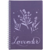 Spiral notebook Axent Lavender 4 8033-4-A, А5, 80 sheets, squared, plastic cover