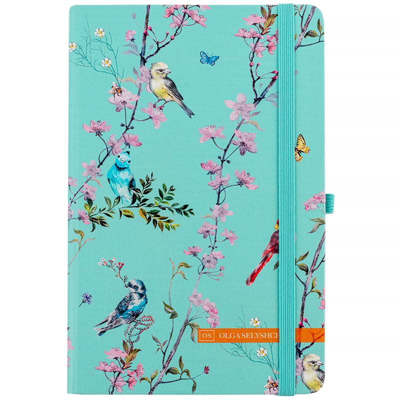 Notebook Partner Olga Selyshcheva, Spring 8621-1-A-OS, 125x195 mm, 96 sheets, squared