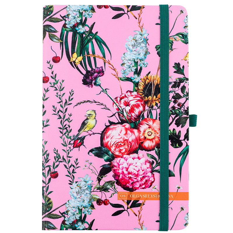 Notebook Partner Olga Selyshcheva, Summer Time 8621-3-A-OS, 125x195 mm, 96 sheets, squared