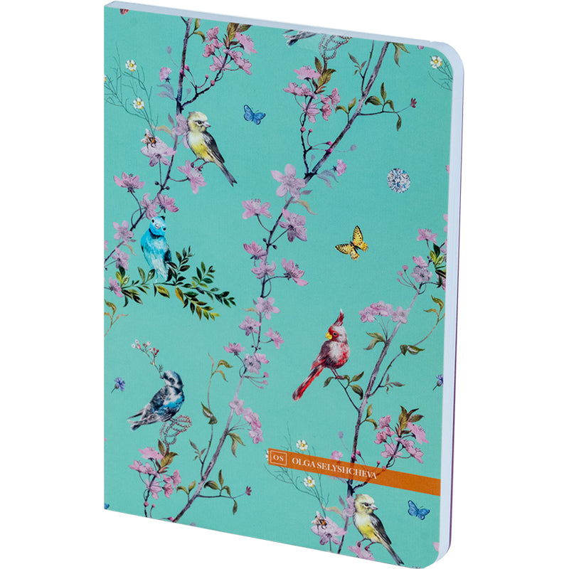 Notebook Axent Olga Selyshcheva, Spring 8700-9-A-OS, A5, 80 sheets, squared