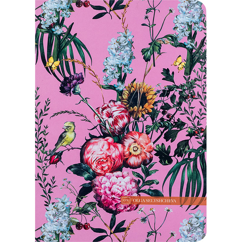 Notebook Axent Olga Selyshcheva, Summer Time 8700-11-A-OS, A5, 80 sheets, squared