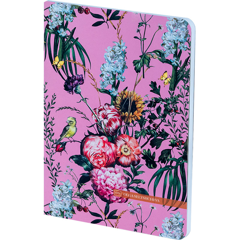 Notebook Axent Olga Selyshcheva, Summer Time 8700-11-A-OS, A5, 80 sheets, squared