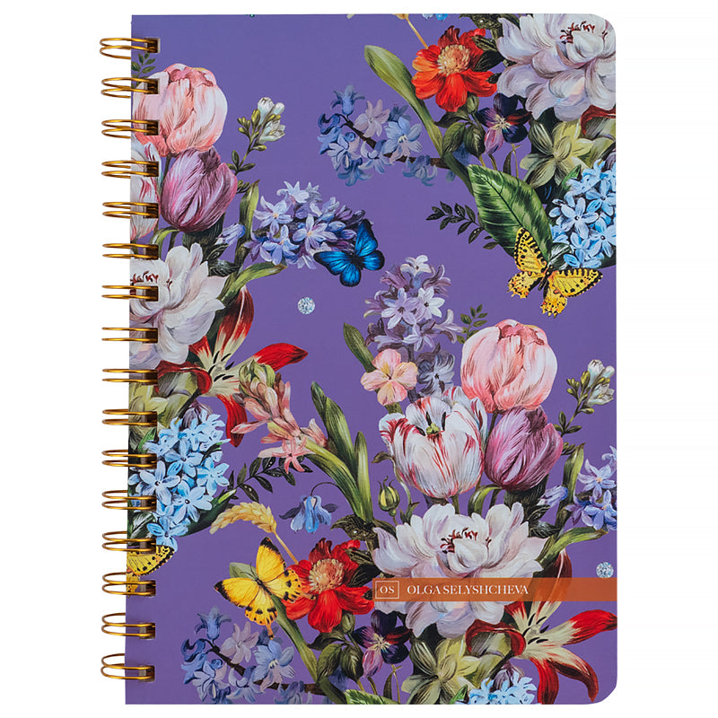 Spiral notebook Axent Olga Selyshcheva, Secret 8470-2-A-OS, А5, 80 sheets, squared, hard cover