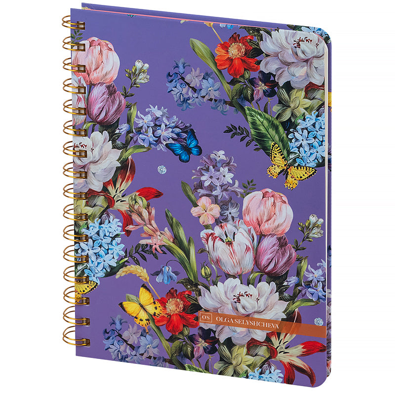 Spiral notebook Axent Olga Selyshcheva, Secret 8470-2-A-OS, А5, 80 sheets, squared, hard cover